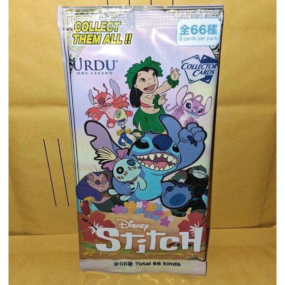 Sealed - Disney STITCH Urdu Collector Cards Pack Hong Kong Disneyland Price Tag - Picture 1 of 8
